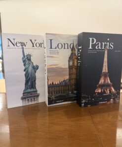 Libros decorativos mundo set x 3